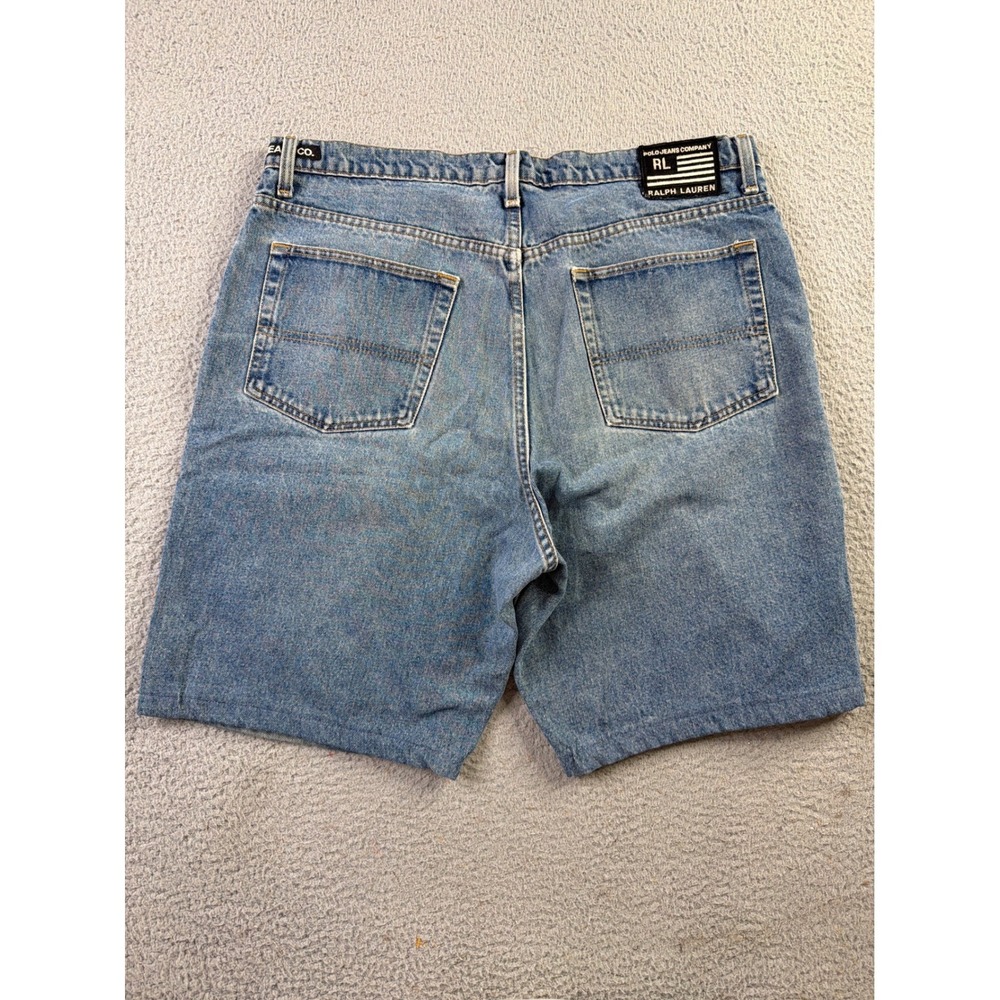 Vintage Y2K Polo Jeans Company Ralph Lauren Denim Shorts Mens 38 Loose Fit Jorts